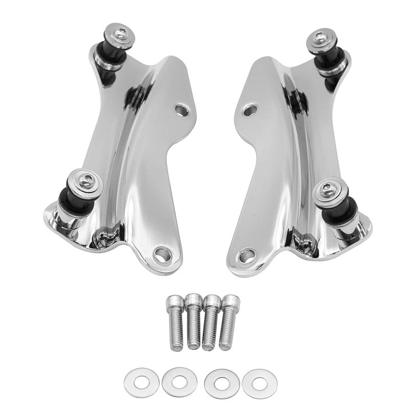 Harvards Chrome 4 Point Docking Hardware Kit for Harley Touring Street Glide Electra Glide Road Glide 2014-2023 (Chrome) - Image 2